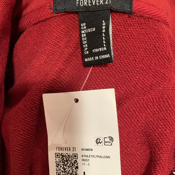 Ladies zippered sweatshirt, new! Size L - Picture 4 of 5